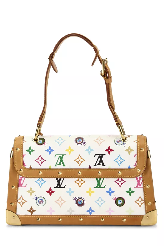 Takashi Murakami x Louis Vuitton White Monogram Multicolore Eye Need You Bag, , large image number 3