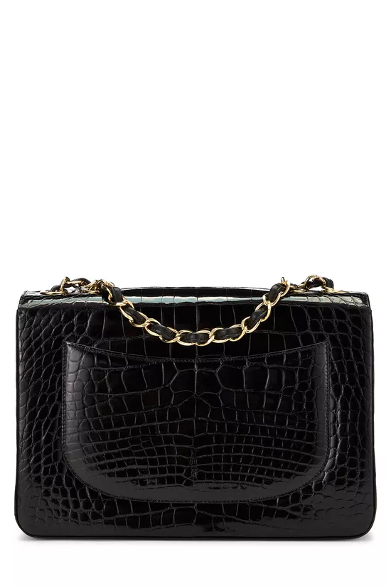 Black Alligator Half Flap Jumbo, , large image number 3