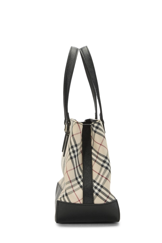 Black Check Jacquard Handbag Small, , large image number 2