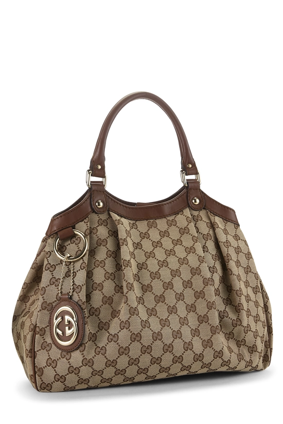 Brown Original GG Canvas Sukey Tote, , large image number 1