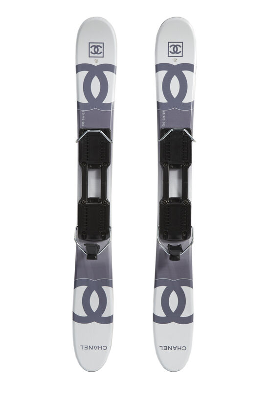 White & Grey Carbon Fiber Short Skis, , large image number 0