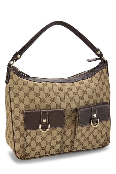Gucci Brown Original GG Canvas Abbey Pocket Hobo — photo 2