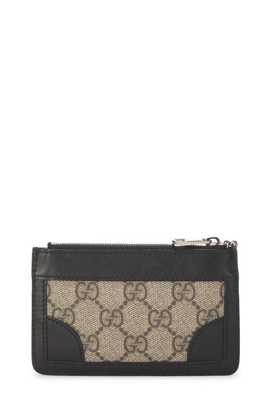 Black GG Supreme Canvas Coin Purse, , large image number 2