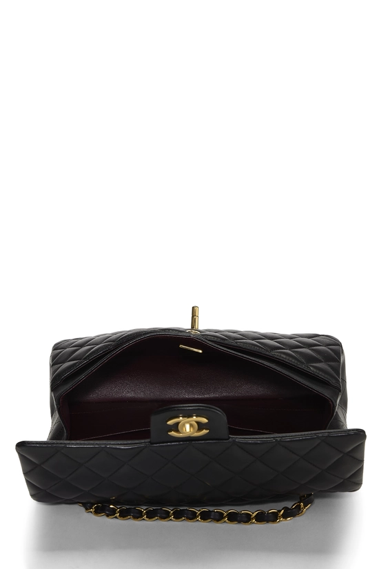 Black Quilted Lambskin Classic Double Flap Medium, , large image number 5