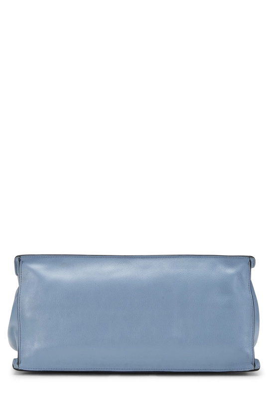 Blue Calfskin Leather Etiquette Bag, , large image number 4