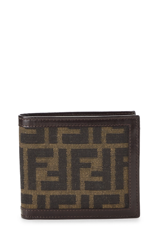 Brown Zucca Canvas Bifold Wallet, , large image number 0