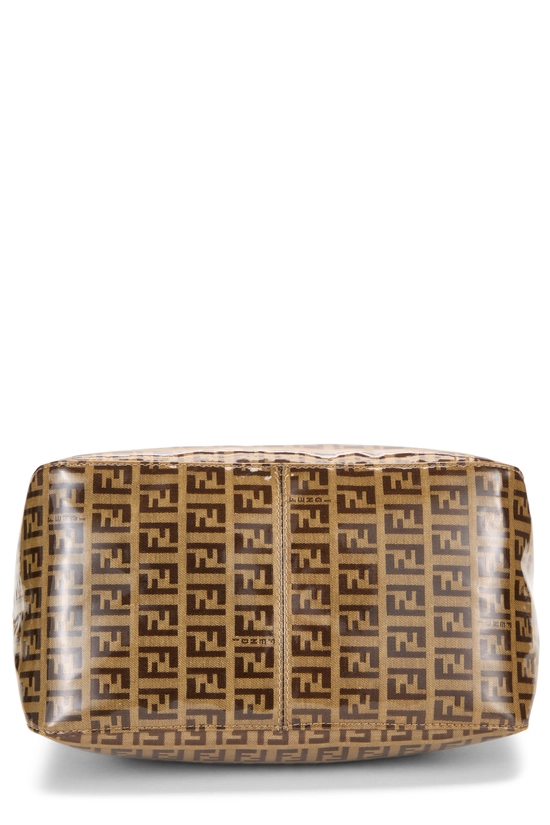 Brown Zucchino Vinyl Shoulder Bag, , large image number 4