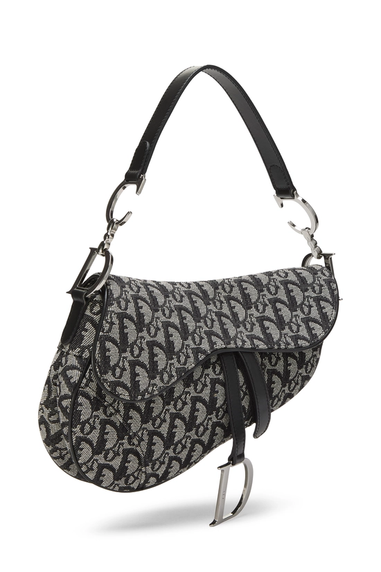 Black Trotter Canvas Saddle Bag, , large image number 1
