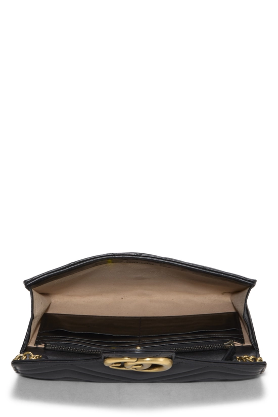 Black Leather GG Marmont Matelass&eacute; Crossbody Bag Mini, , large image number 5