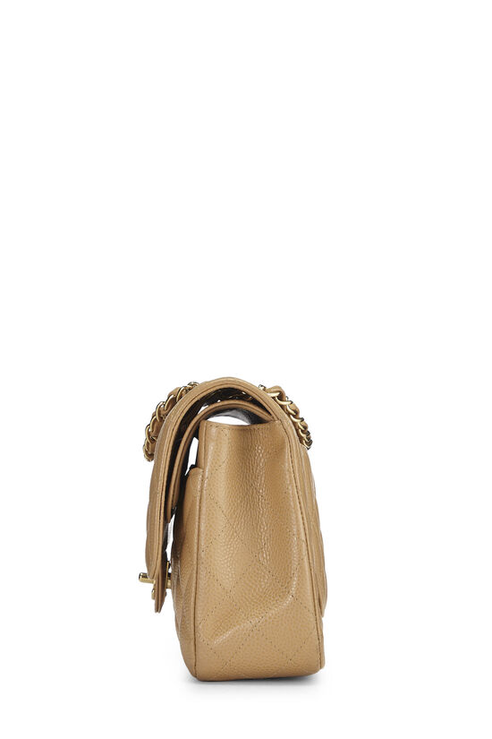 Beige Quilted Caviar Classic Double Flap Medium, , large image number 2