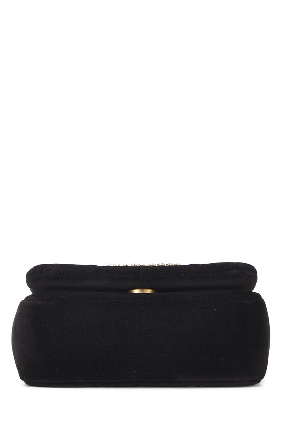 Black Velvet 'CC' Flap Bag Mini, , large image number 5