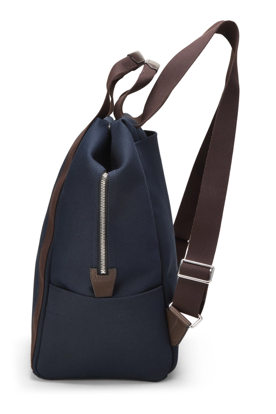 Navy Toile Sac de Dis Groom Backpack, , large image number 2