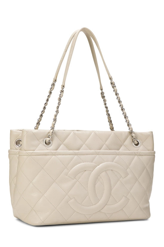 Cream Caviar Timeless 'CC' Soft Shopper Small, , large image number 1