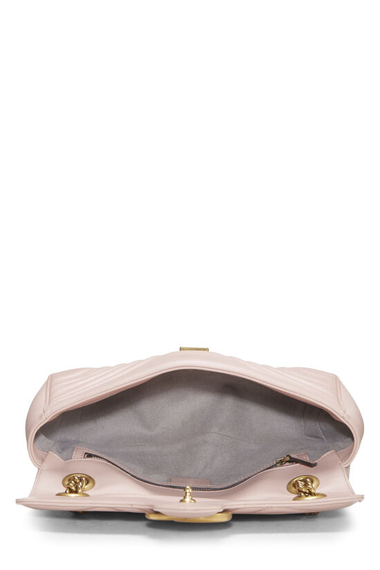 Pink Matelassé Leather GG Marmont Shoulder Bag, , large image number 5