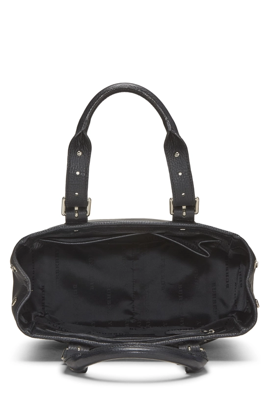 Black Check Nylon Handbag Small, , large image number 5