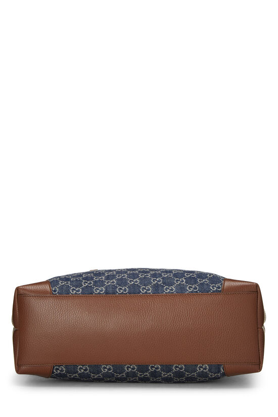Blue Denim GG Ophidia Tote Medium, , large image number 4
