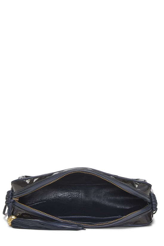 Black Diamond Patent Leather Shoulder Bag, , large image number 6