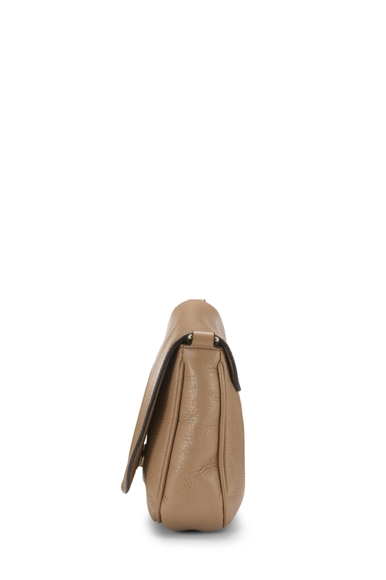 Beige Grained Leather Soho Chain Flap Crossbody, , large image number 2