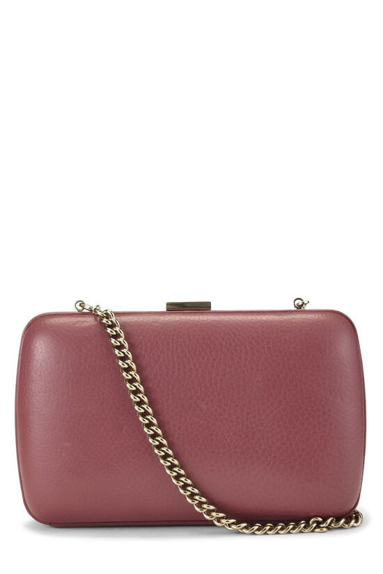 Purple Leather Soho Clutch, , large image number 3