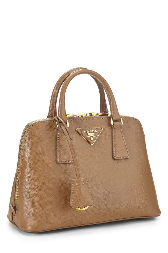 Brown Saffiano Lux Handbag Mini, , large image number 1