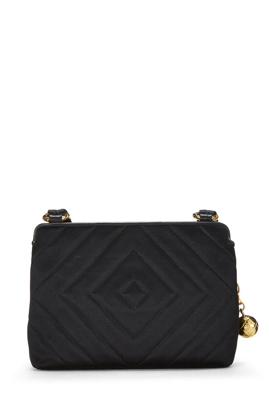 Vintage Chanel Black Quilted Satin Fabric Mini Pouch Coin -  Israel