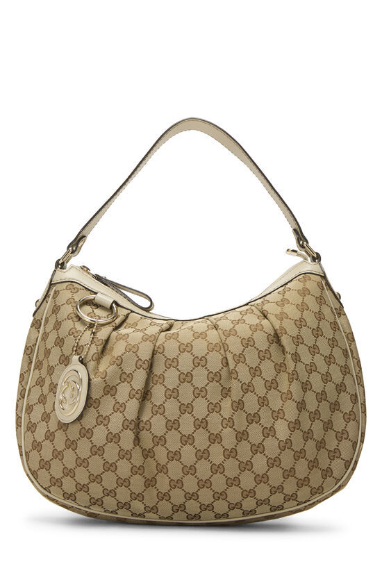 White Original GG Canvas Sukey Hobo, , large image number 0