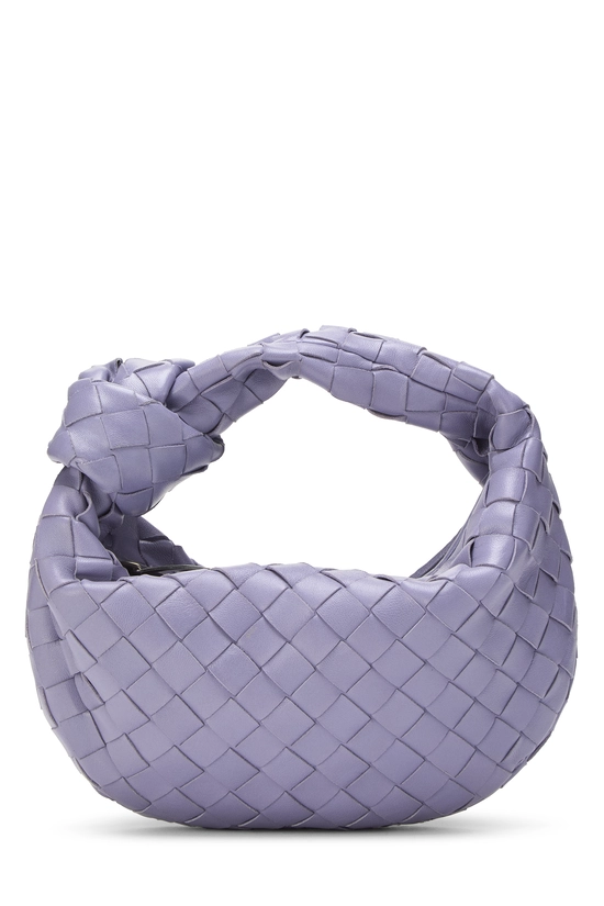 Purple Intrecciato Leather Jodie Mini, , large image number 0