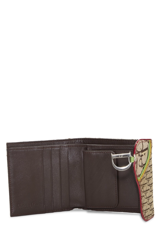 Brown Trotter Canvas Rasta Saddle Wallet, , large image number 3