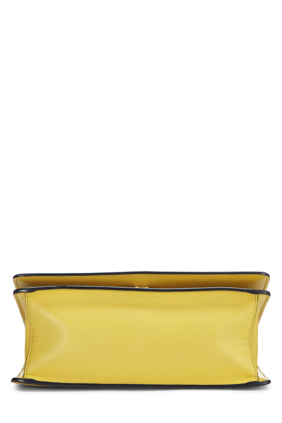 Yellow Saffiano Chain Crossbody Bag, , large image number 4