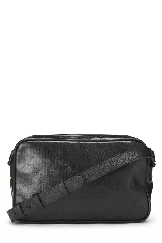 Black Crystal Canvas Crossbody Bag Mini, , large image number 3