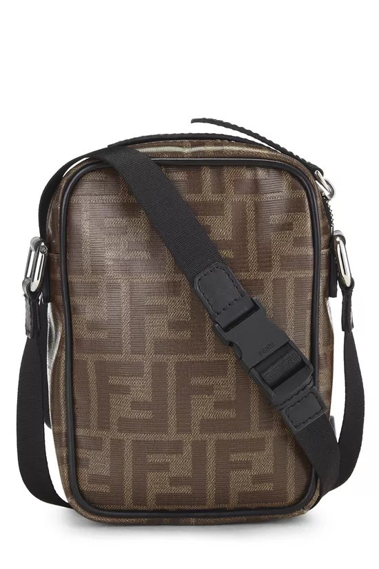 Black & Brown Zucca Coated Canvas Crossbody Bag, , large image number 3