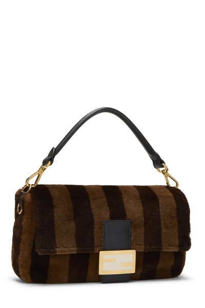 Fendi Brown Fur Convertible Baguette — photo 2