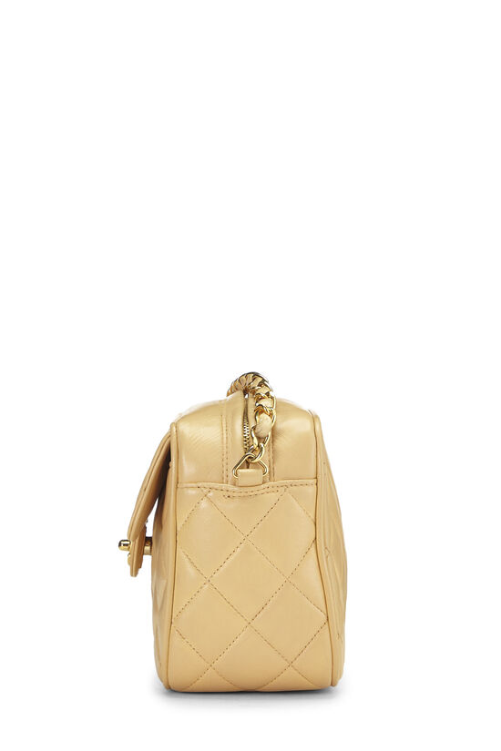CHANEL, Bags, Vintage Chanel Quilted Tassel Camera Bag Beige Leather  Chain Strap Shoulder Bag