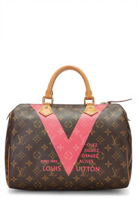 Louis Vuitton Gold Monogram Miroir Speedy 30 QJB0FZ1TDB008