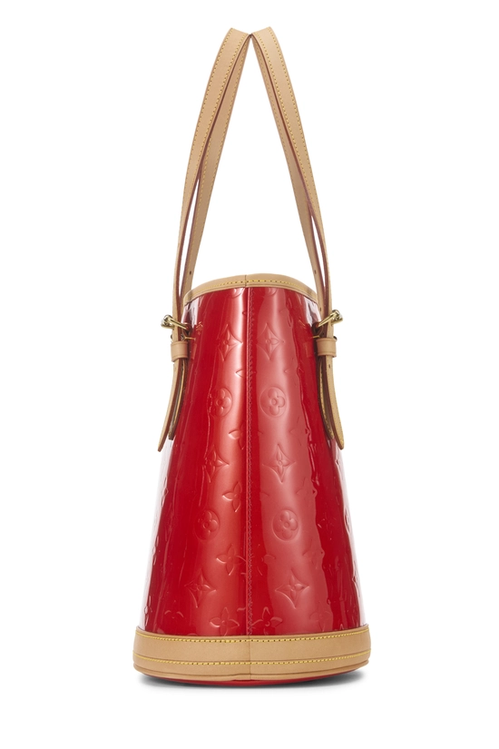 Red Monogram Vernis Bucket PM, , large image number 2