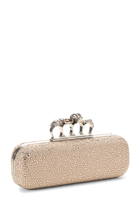 Pink Embellished Knuckle Clutch, , large image number 1