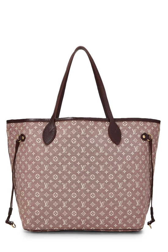 Burgundy Monogram Idylle Neverfull MM, , large image number 0