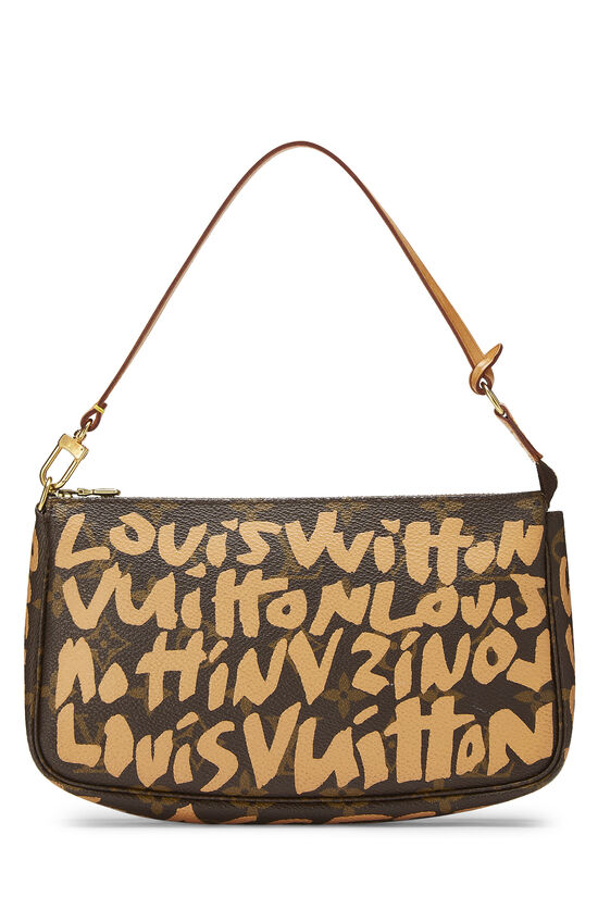 Stephen Sprouse x Louis Vuitton Beige Monogram Graffiti Pochette Accessories, , large image number 0
