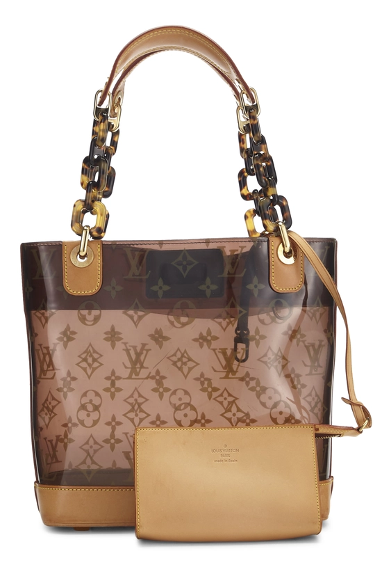 Brown Monogram Ambre Vinyl Cabas PM, , large image number 3
