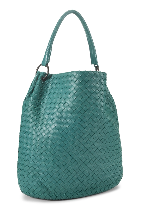 Green Intrecciato Tote, , large image number 1