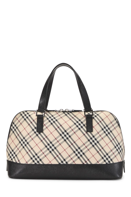 Black House Check Jacquard Bowler Handbag Small, , large image number 3