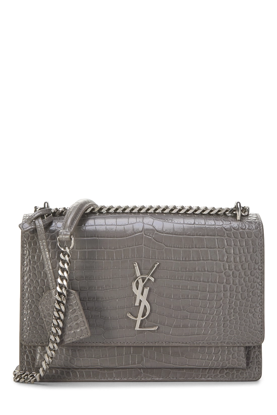 Grey Embossed Leather Sunset Medium, , large image number 0