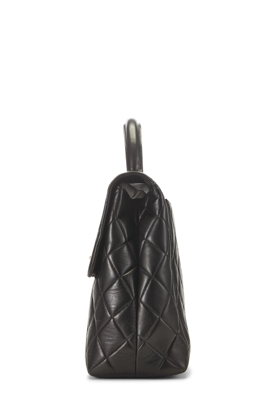 Black Quilted Lambskin Kelly, , large image number 2