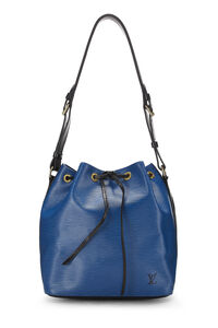 Blue Denim Fringe Bucket Bag