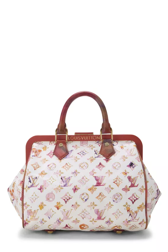 Richard Prince x Louis Vuitton White Monogram Watercolor Frame Speedy, , large image number 0