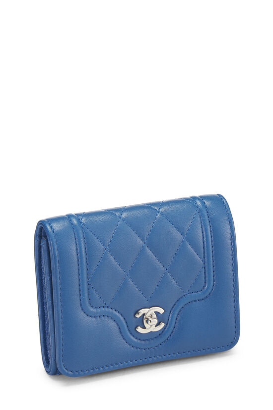 Blue Lambskin Futuristic Wallet Small, , large image number 2