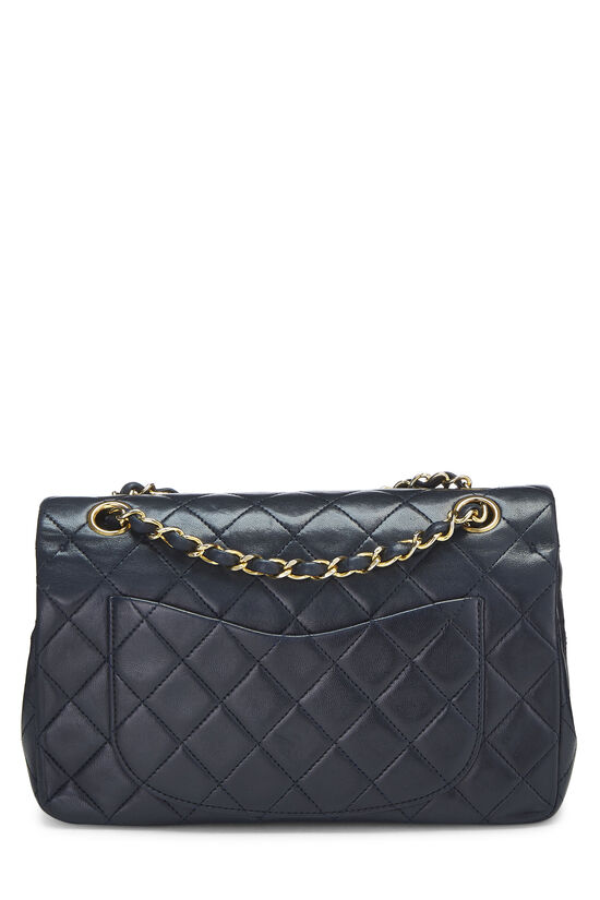 Navy Quilted Lambskin Classic Double Flap Small, , large image number 4