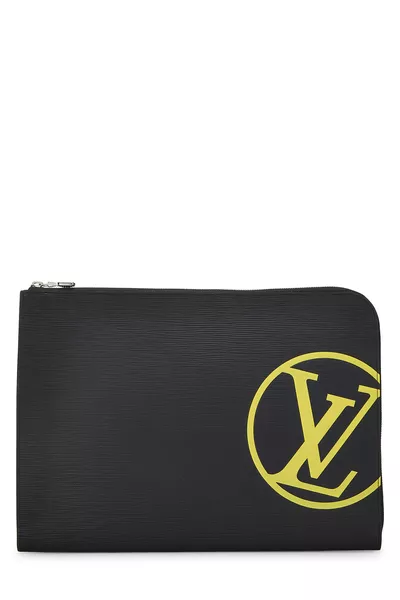 Black Epi Pochette Jour GM