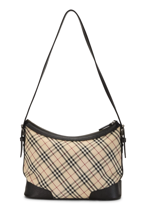 Black House Check Jacquard Shoulder Bag, , large image number 3