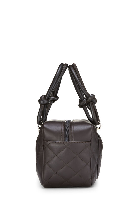 Brown Calfskin Cambon Handbag Small, , large image number 2